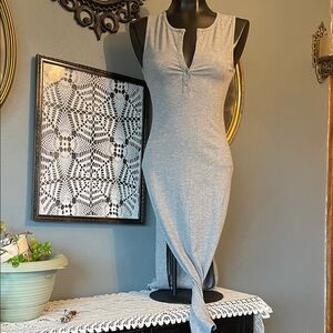 BCBGeneration Light Gray Asymmetrical Dress